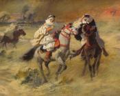 sandstorm in Biskya - 费德里科·亚瑟·布里奇曼